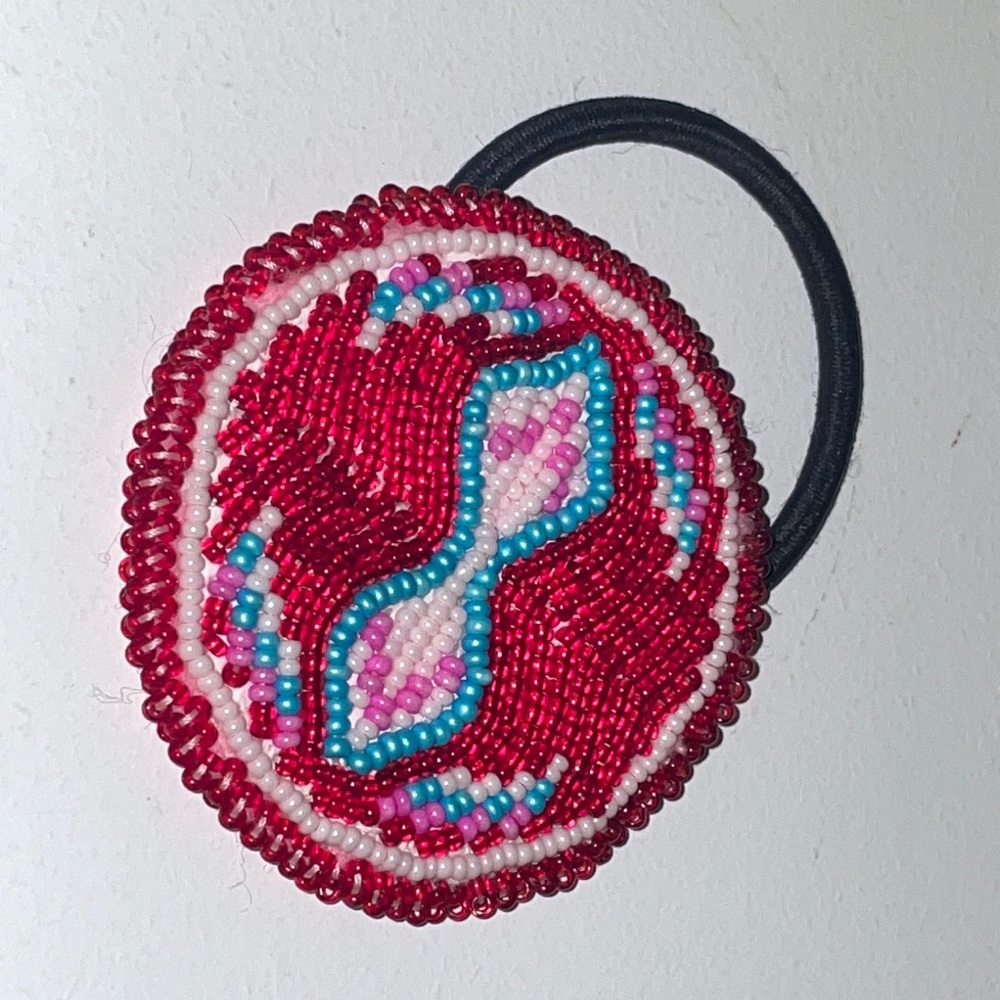Hand Beaded Hair Tie
